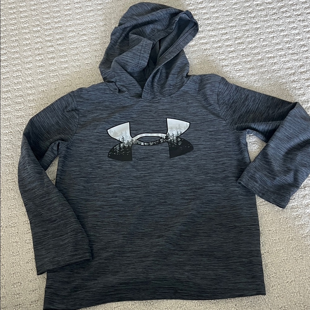 Under Armour Kids Charcoal Dri-Fit hoodie
